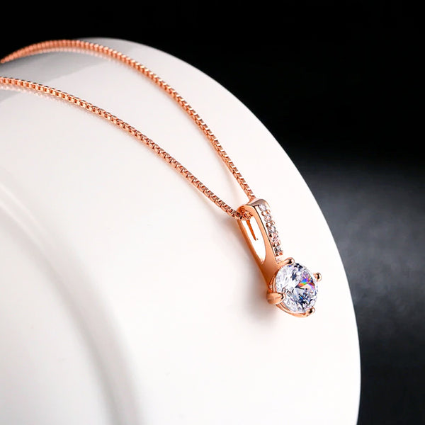 18k Plated Rose Gold Necklace