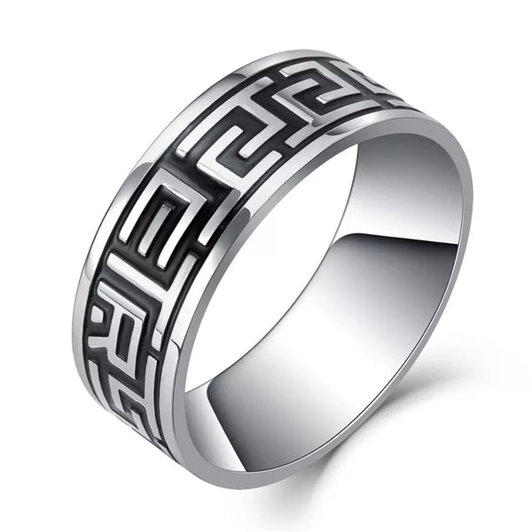 Aztec Stainless Steel Ring