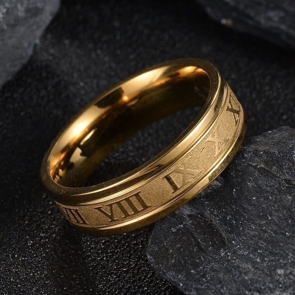 Roman Engraved Ring