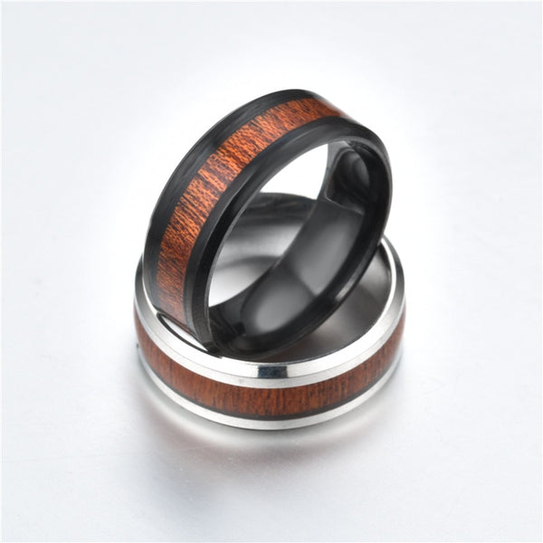 Titanium Madera Ring