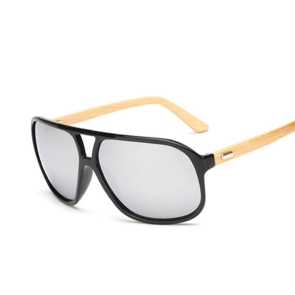 Vintage Bamboo Frame Sunglasses
