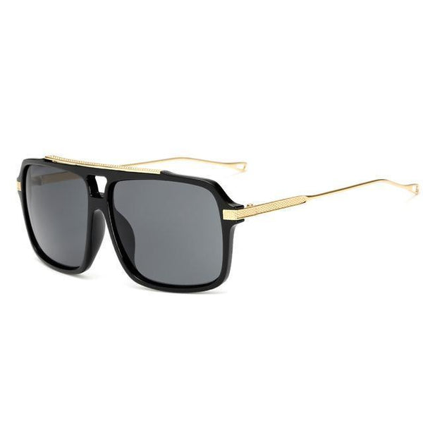 Oversized Gold Arm Sunglasses