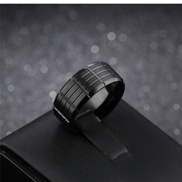 Tungsten Carbide Stripe Rings