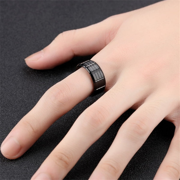 Tungsten Carbide Stripe Rings