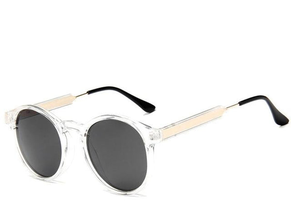 Transparent Frame Retro Sunglasses