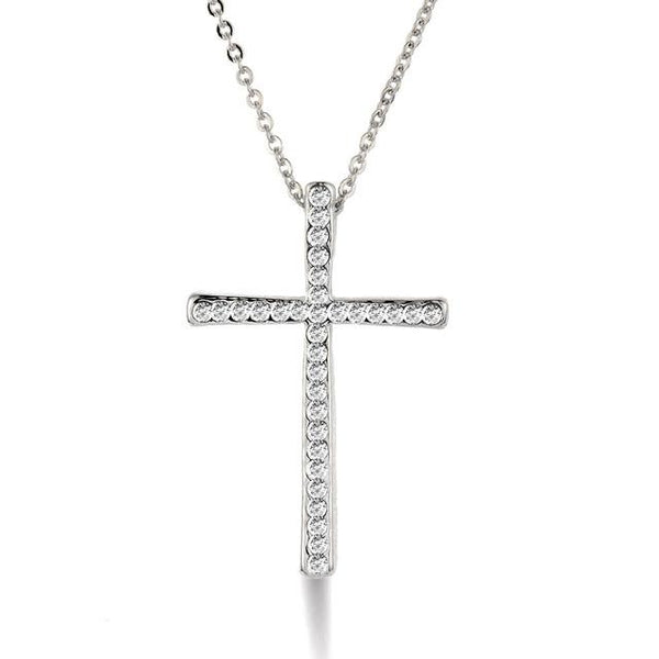 Rhinestone Cross Necklace