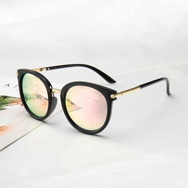 Flat Lens Cat Eye Sunglasses