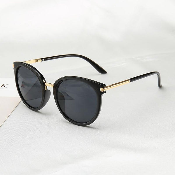 Flat Lens Cat Eye Sunglasses