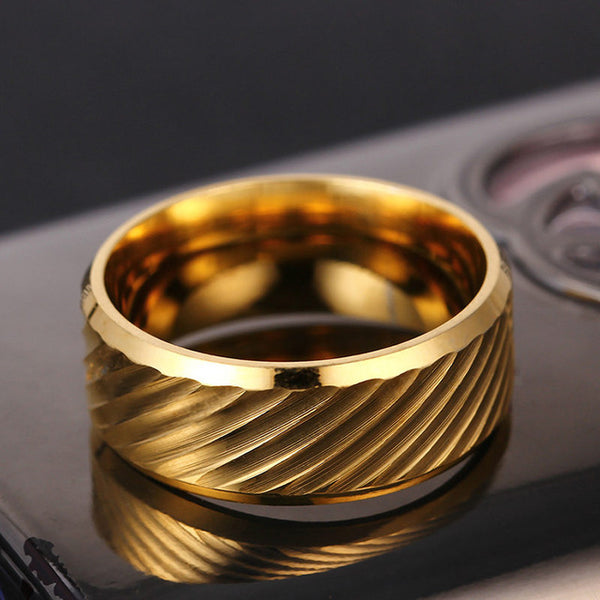 Titanium Stripe Rings