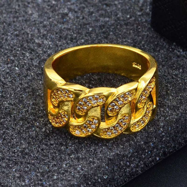 Cuban Link Gold Ring