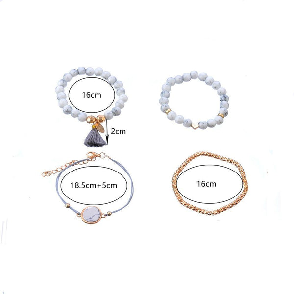 Handmade Marble Bracelet Set